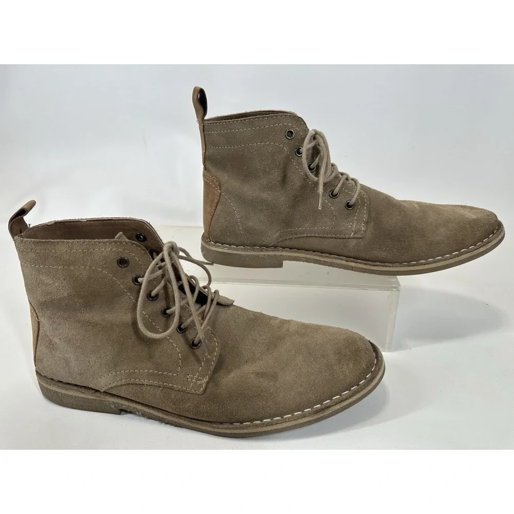 Asos Ankle Boots Size‎ 9.5 Chukka Brown Suede Gum Sole